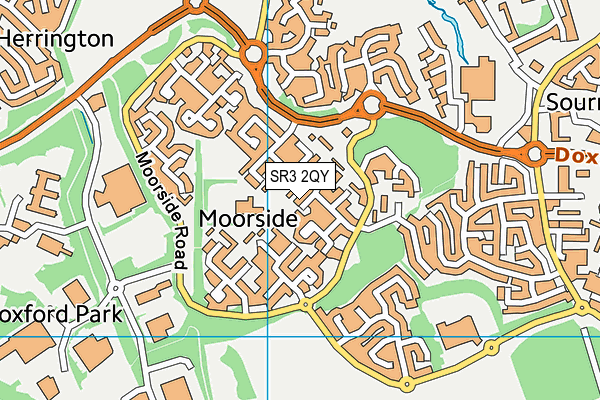 SR3 2QY map - OS VectorMap District (Ordnance Survey)