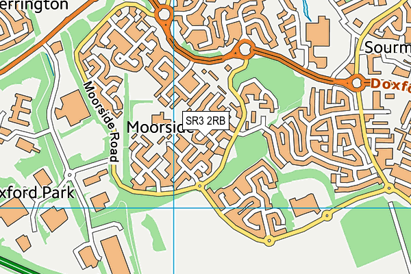 SR3 2RB map - OS VectorMap District (Ordnance Survey)