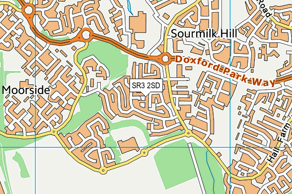 SR3 2SD map - OS VectorMap District (Ordnance Survey)
