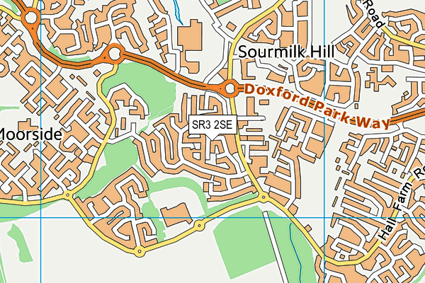 SR3 2SE map - OS VectorMap District (Ordnance Survey)