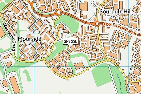 SR3 2SL map - OS VectorMap District (Ordnance Survey)