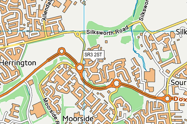 SR3 2ST map - OS VectorMap District (Ordnance Survey)