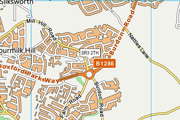 SR3 2TH map - OS VectorMap District (Ordnance Survey)