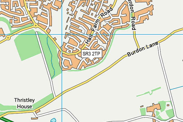 SR3 2TP map - OS VectorMap District (Ordnance Survey)