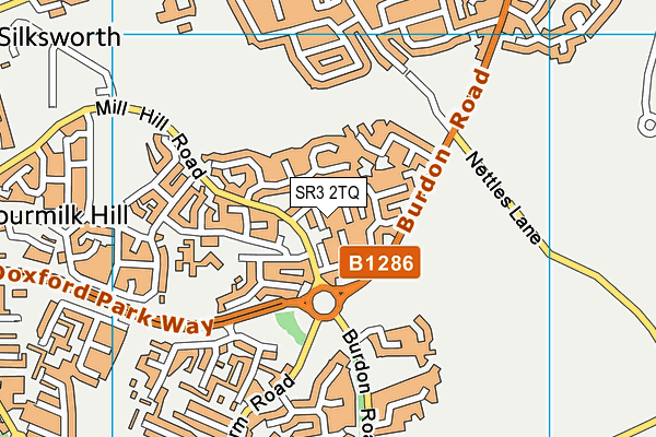 SR3 2TQ map - OS VectorMap District (Ordnance Survey)