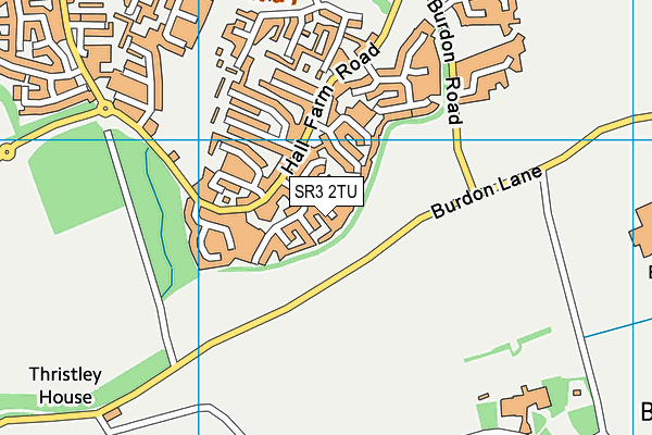 SR3 2TU map - OS VectorMap District (Ordnance Survey)