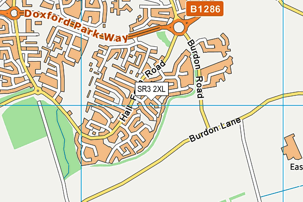 SR3 2XL map - OS VectorMap District (Ordnance Survey)