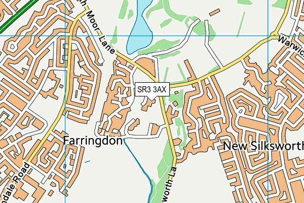 SR3 3AX map - OS VectorMap District (Ordnance Survey)