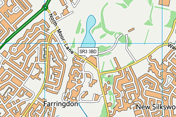SR3 3BD map - OS VectorMap District (Ordnance Survey)
