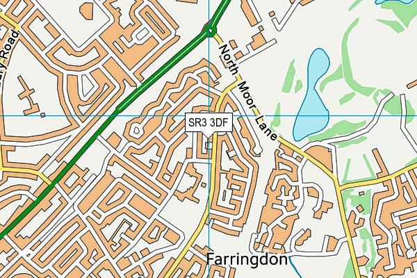 SR3 3DF map - OS VectorMap District (Ordnance Survey)