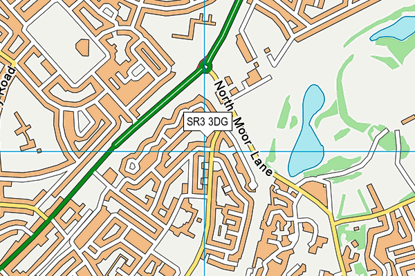 SR3 3DG map - OS VectorMap District (Ordnance Survey)