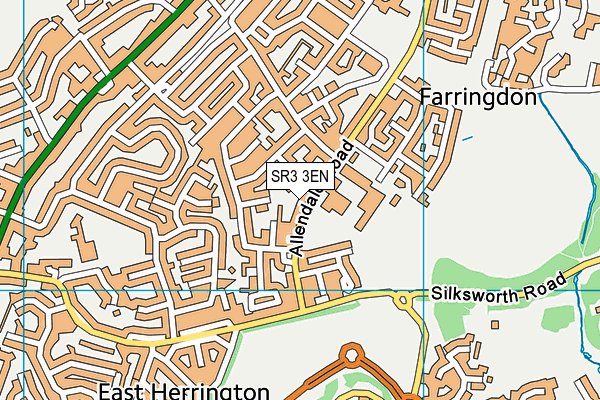 SR3 3EN map - OS VectorMap District (Ordnance Survey)
