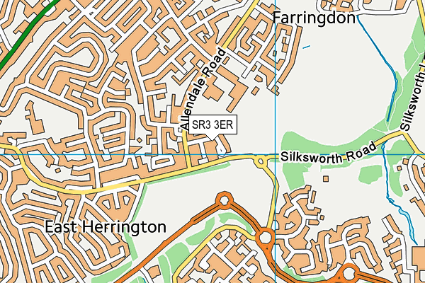 SR3 3ER map - OS VectorMap District (Ordnance Survey)