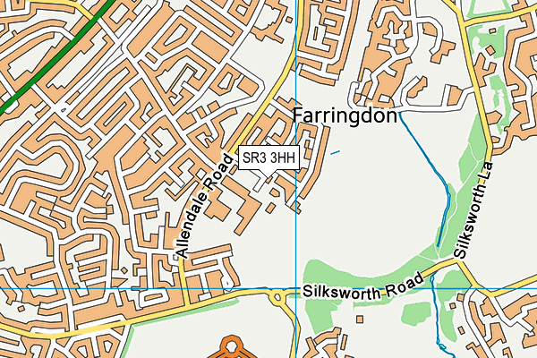 SR3 3HH map - OS VectorMap District (Ordnance Survey)