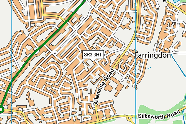 SR3 3HT map - OS VectorMap District (Ordnance Survey)