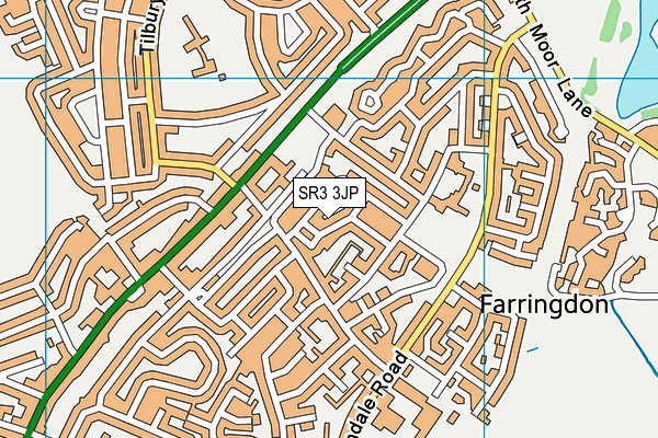 SR3 3JP map - OS VectorMap District (Ordnance Survey)