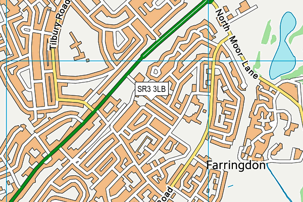 SR3 3LB map - OS VectorMap District (Ordnance Survey)