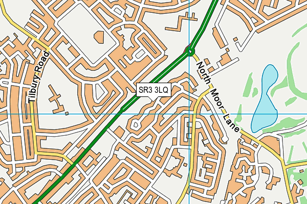 SR3 3LQ map - OS VectorMap District (Ordnance Survey)