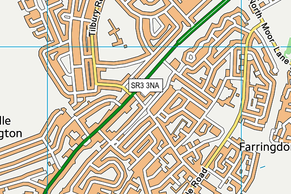 SR3 3NA map - OS VectorMap District (Ordnance Survey)