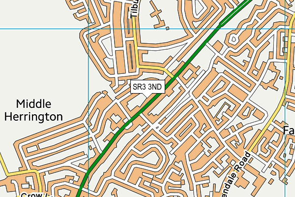 SR3 3ND map - OS VectorMap District (Ordnance Survey)