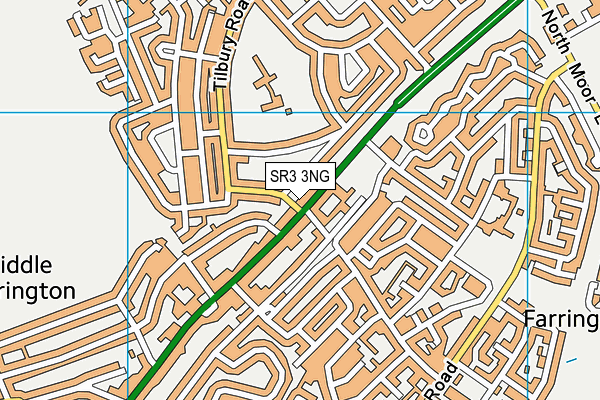SR3 3NG map - OS VectorMap District (Ordnance Survey)