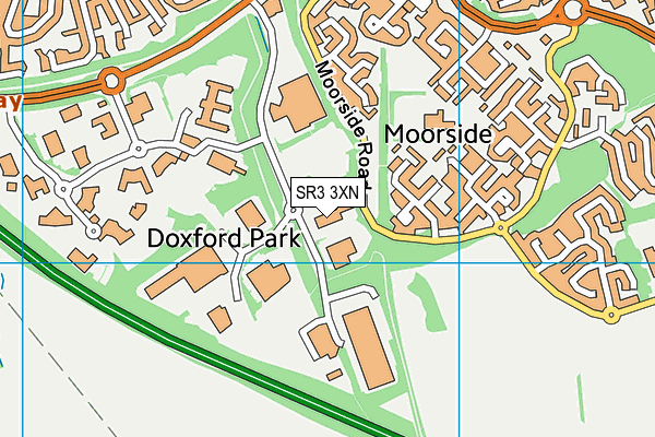 David Lloyd (Sunderland) map (SR3 3XN) - OS VectorMap District (Ordnance Survey)