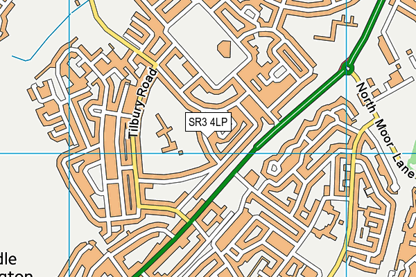 SR3 4LP map - OS VectorMap District (Ordnance Survey)