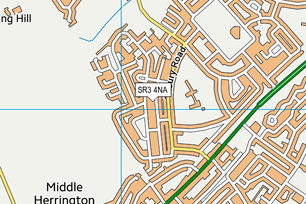 SR3 4NA map - OS VectorMap District (Ordnance Survey)