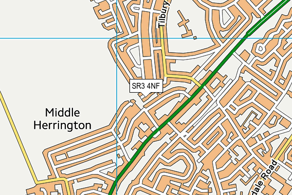 SR3 4NF map - OS VectorMap District (Ordnance Survey)