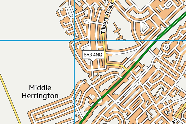 SR3 4NQ map - OS VectorMap District (Ordnance Survey)