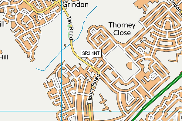 SR3 4NT map - OS VectorMap District (Ordnance Survey)