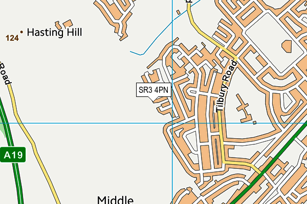 SR3 4PN map - OS VectorMap District (Ordnance Survey)