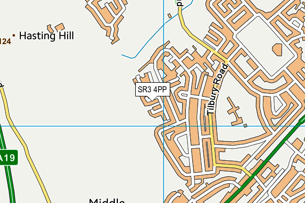 SR3 4PP map - OS VectorMap District (Ordnance Survey)