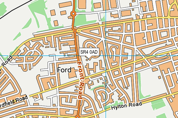 SR4 0AD map - OS VectorMap District (Ordnance Survey)