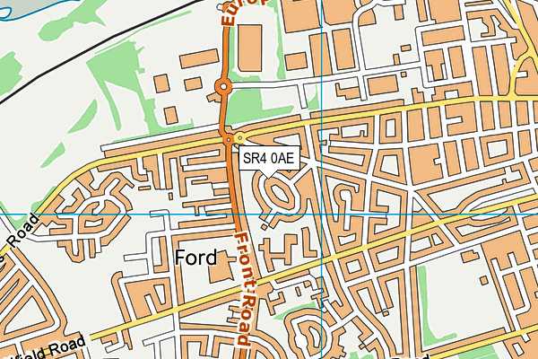 SR4 0AE map - OS VectorMap District (Ordnance Survey)