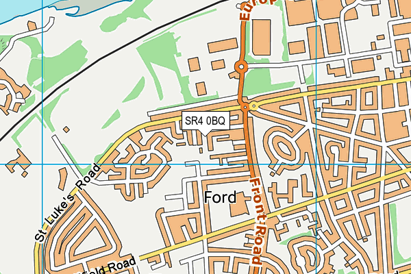 SR4 0BQ map - OS VectorMap District (Ordnance Survey)