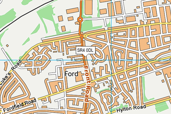 SR4 0DL map - OS VectorMap District (Ordnance Survey)