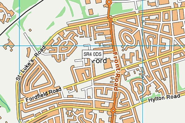 SR4 0DS map - OS VectorMap District (Ordnance Survey)