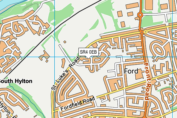 SR4 0EB map - OS VectorMap District (Ordnance Survey)