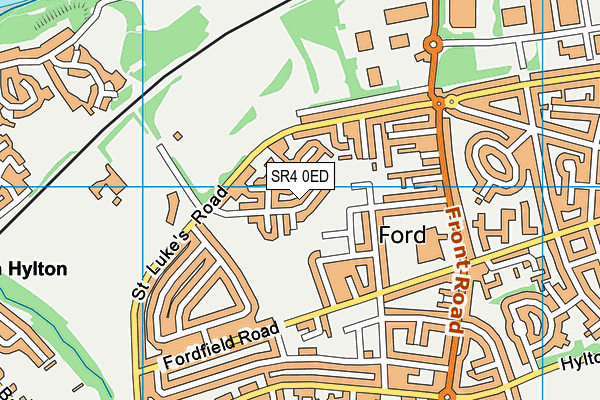 SR4 0ED map - OS VectorMap District (Ordnance Survey)