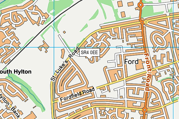 SR4 0EE map - OS VectorMap District (Ordnance Survey)