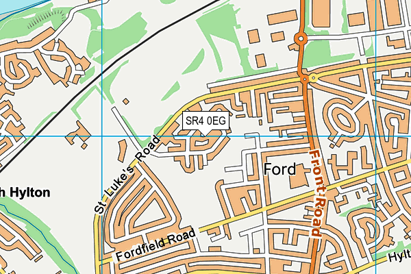 SR4 0EG map - OS VectorMap District (Ordnance Survey)