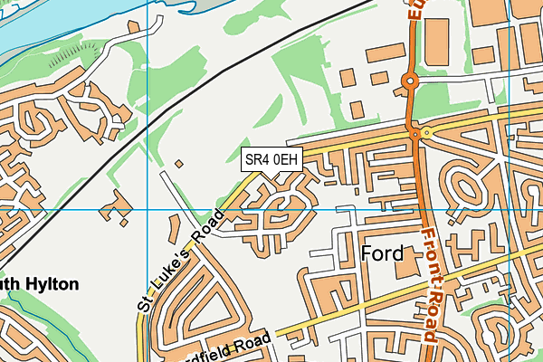 SR4 0EH map - OS VectorMap District (Ordnance Survey)