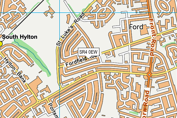 SR4 0EW map - OS VectorMap District (Ordnance Survey)