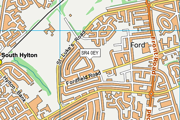 SR4 0EY map - OS VectorMap District (Ordnance Survey)