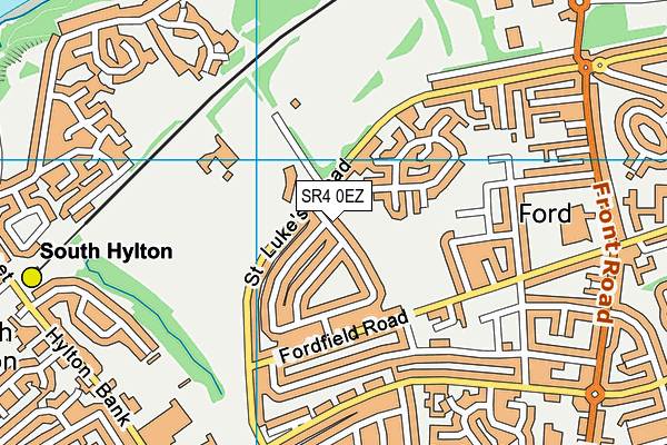 SR4 0EZ map - OS VectorMap District (Ordnance Survey)