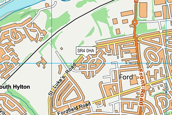 SR4 0HA map - OS VectorMap District (Ordnance Survey)