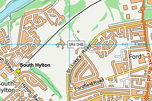 SR4 0HB map - OS VectorMap District (Ordnance Survey)