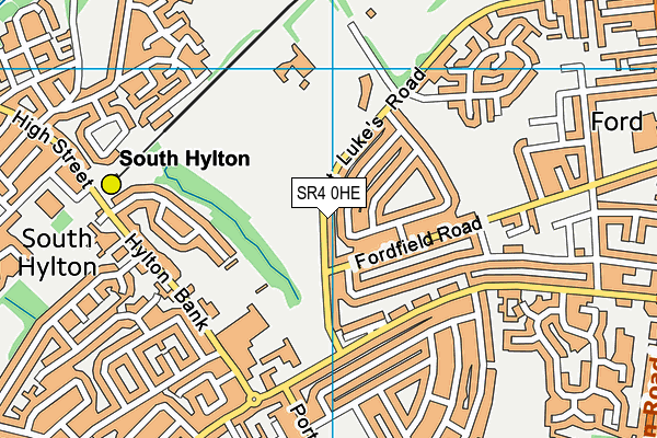SR4 0HE map - OS VectorMap District (Ordnance Survey)