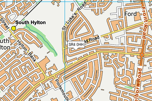 SR4 0HH map - OS VectorMap District (Ordnance Survey)